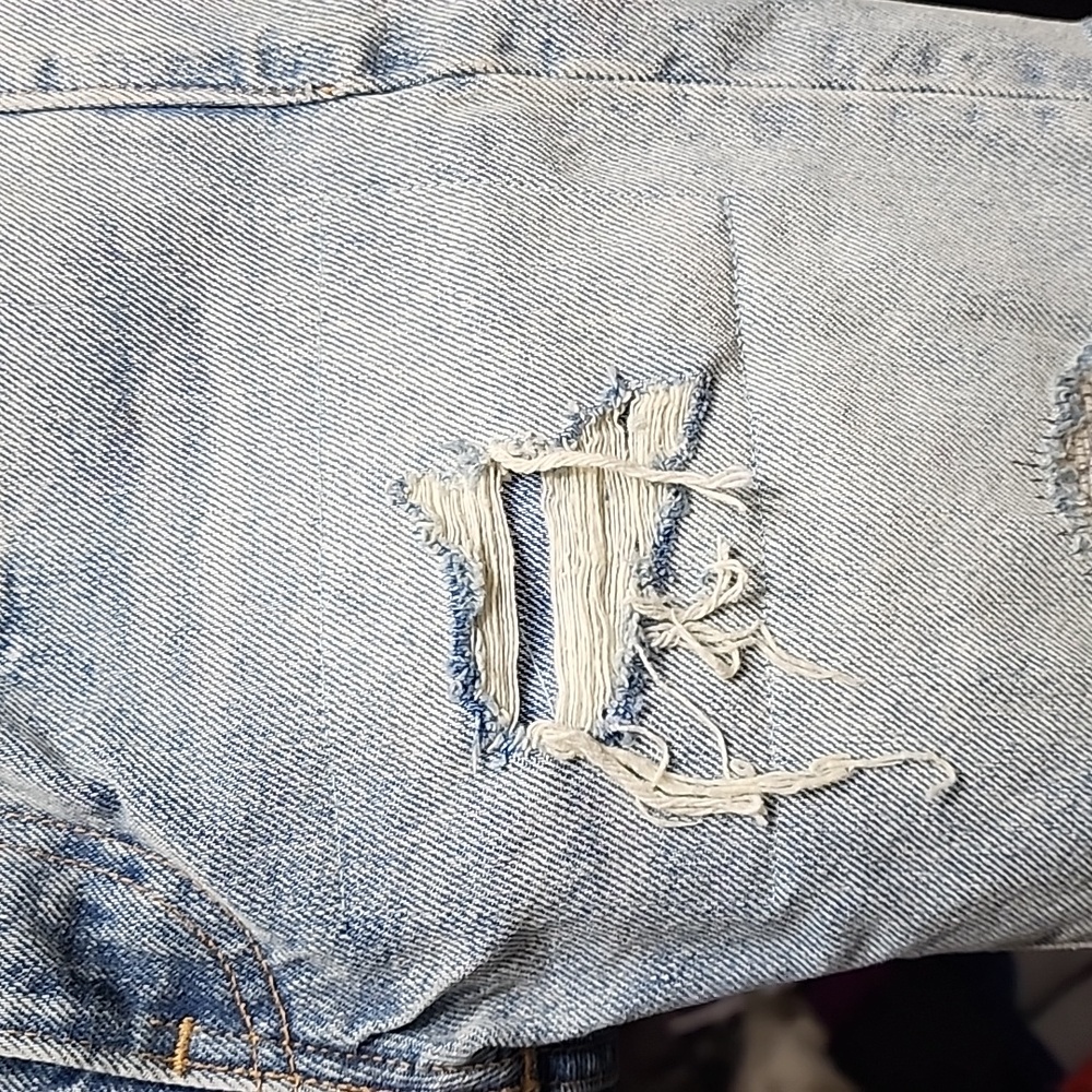 ☀️NWT! Levi's 505 Distressed Cutt-off Shorts, SIZE 24 - Picture 7 of 10